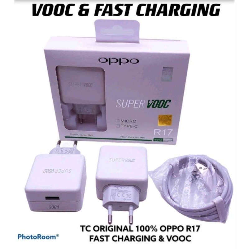 Kepala Charger + Kabel OPPO (TYPE C) VOOC & FAST CHARGING