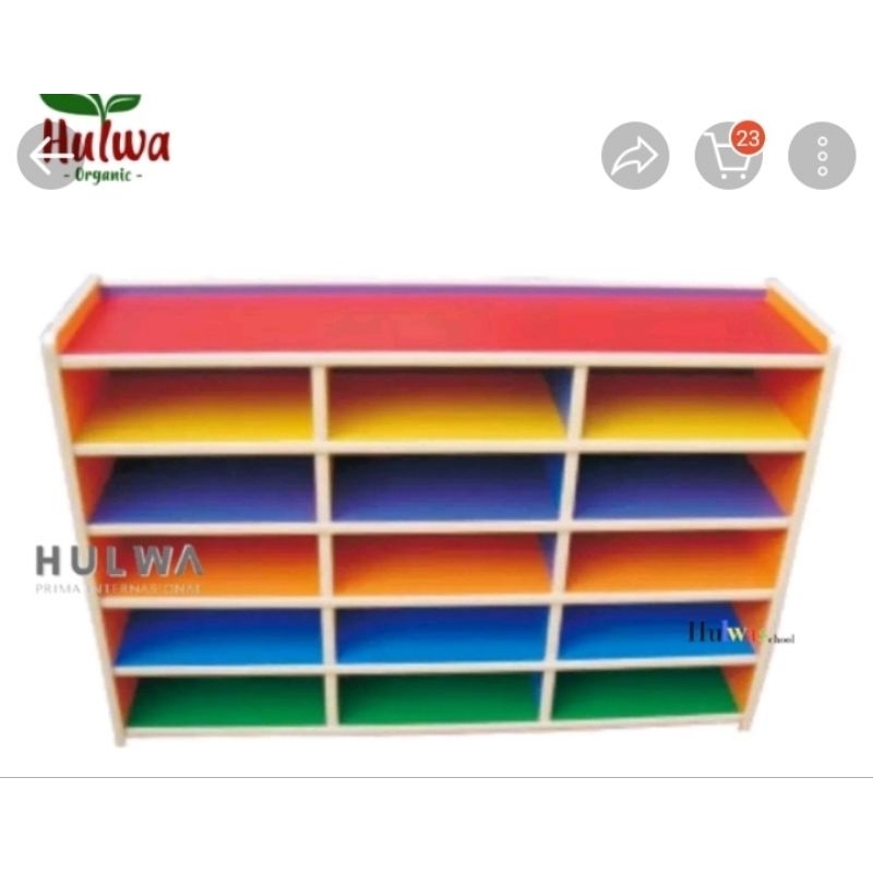 rak sepatu anak atau maenan anak