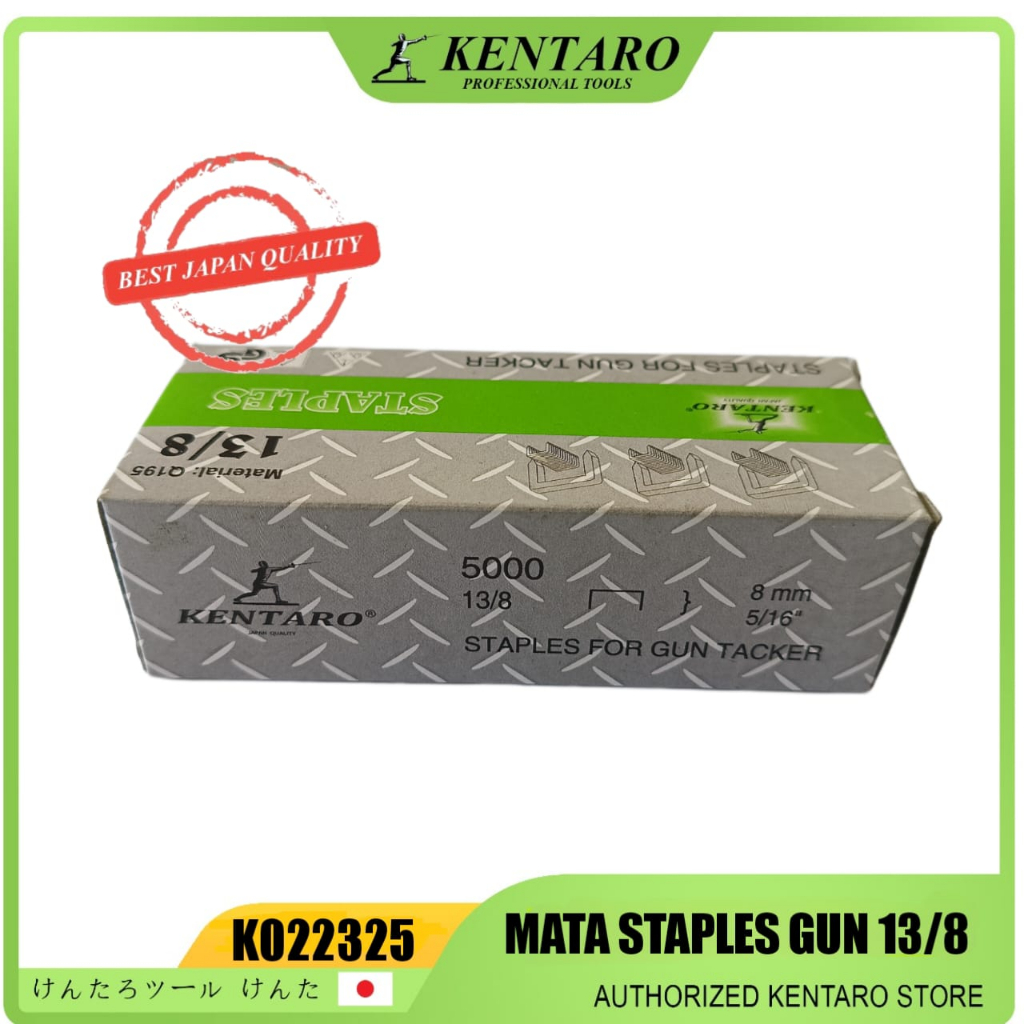 

ISI STAPLES GUN TACKER ISI 5000 STAPLES TEMBAK 13/8 R-23 KENTARO JAPAN QUALITY