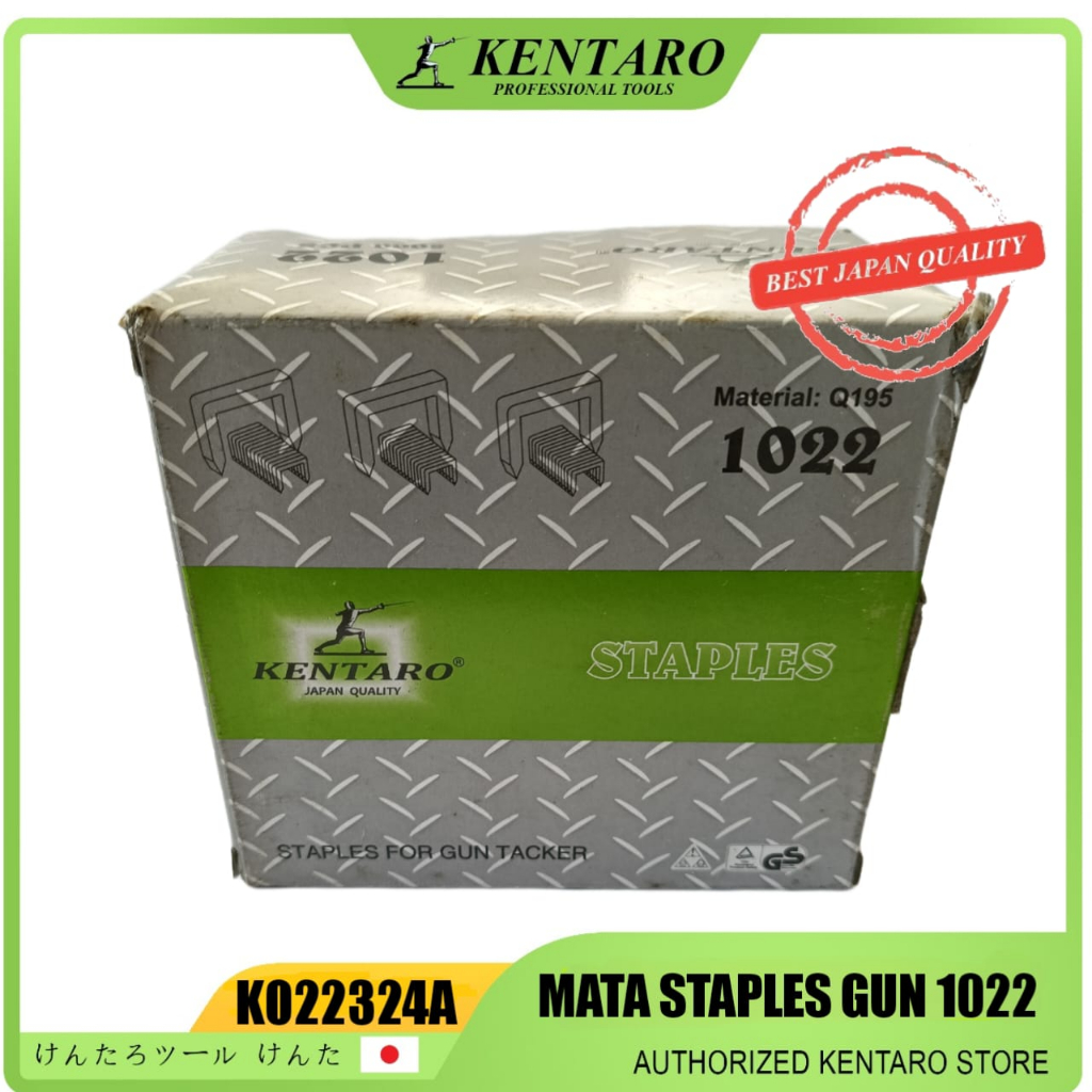 

ISI STAPLES AIR NAILER PNEUMATIC KENTARO 7/16inch 1022J-1 STAPLER JAPAN QUALITY