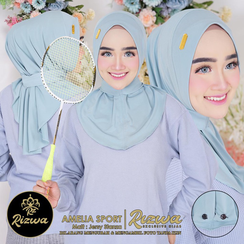 HIJAB INSTAN AMELIA SPORT BY RIZWA