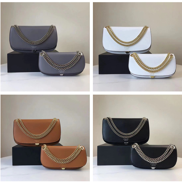 Original 2023 New MK Ladies Chain Shoulder Handbag Classic Casual Underarm Bag 9922