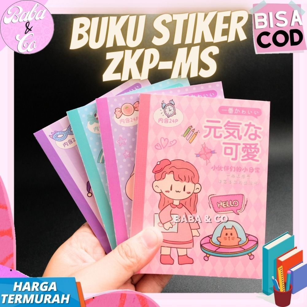 

BUKU STIKER ZKP-MS STIKER BOOK ZKP MS LUCU UNIK STIKER MASU BUKU MINI BUKU LUCU STIKER UNIK COD