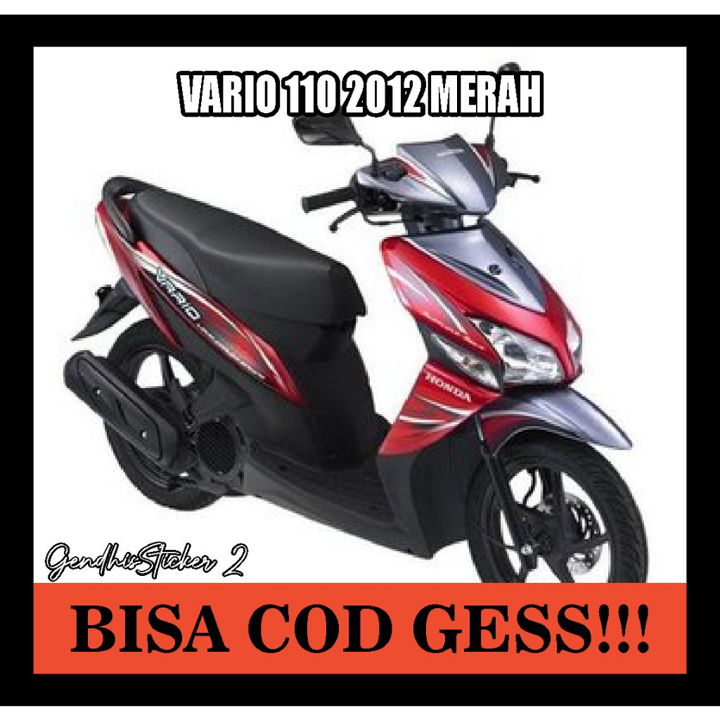 striping honda vario 110 2012 merah