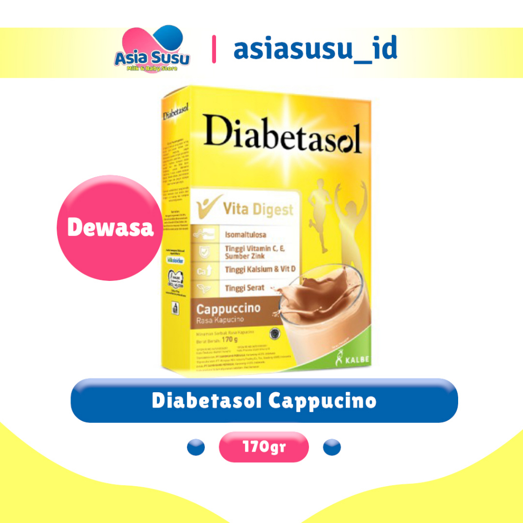 

Diabetasol Cappucino/Coklat/Vanila/Almond Oat 170gr