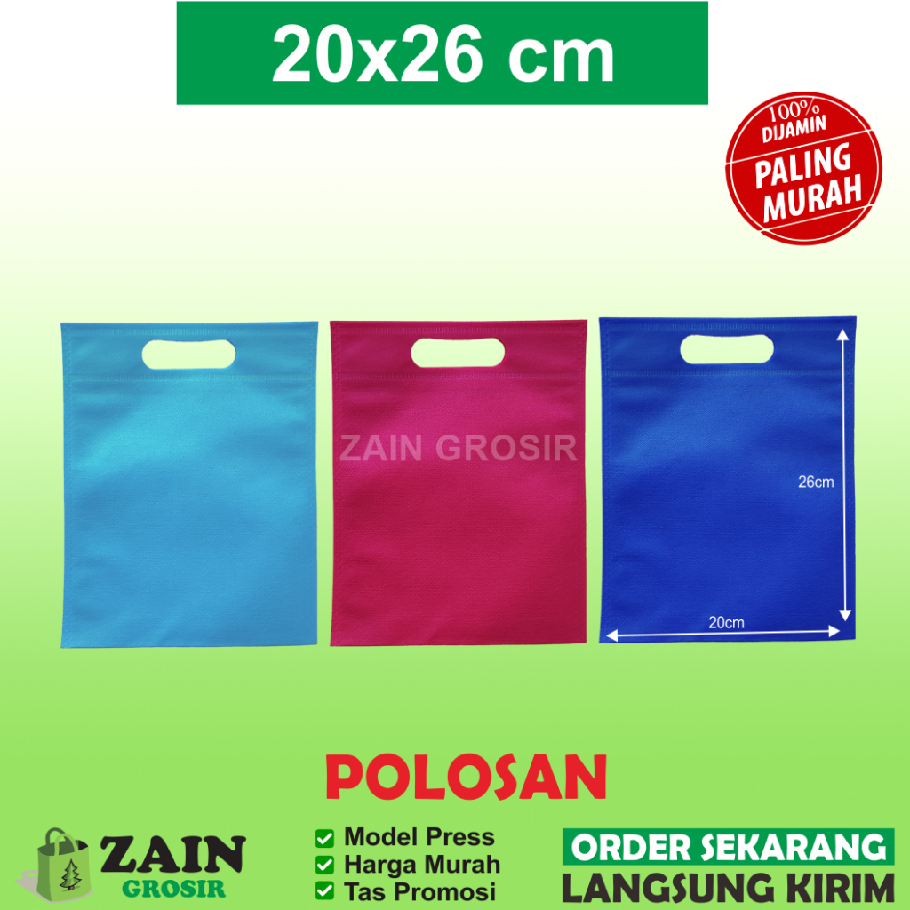 

20x25 cm Tas spunbond / oval / kain / nonwoven / furing / press / kantong / bag / goodie / souvenir