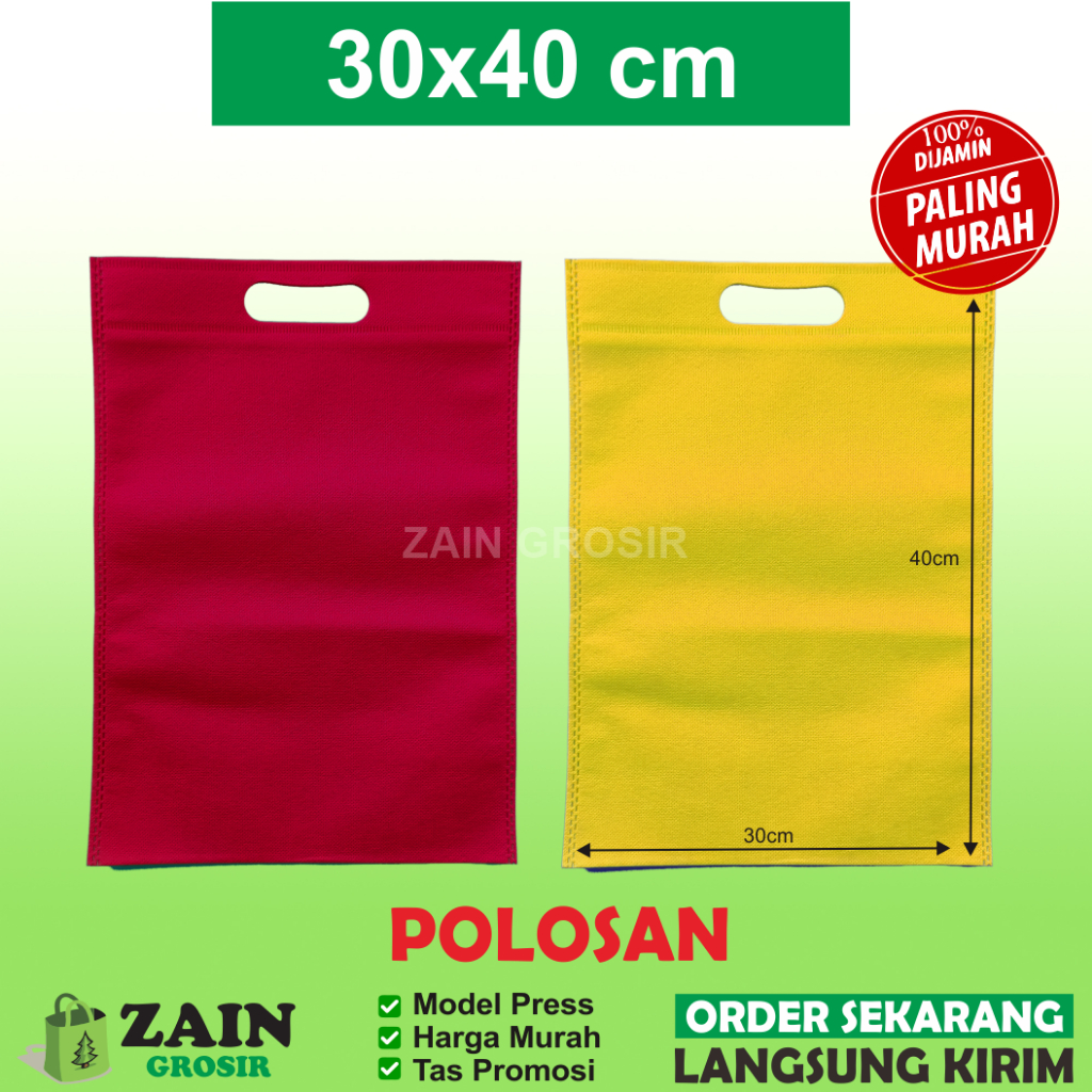 

30x40 cm Tas spunbond / oval / kain / nonwoven / furing / press / kantong / bag / goodie / souvenir