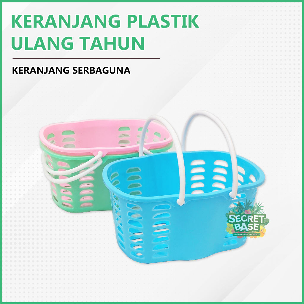 MINI KERANJANG MANDI - Keranjang Plastik Serbaguna / Keranjang Parcel
