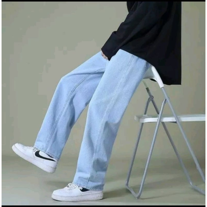 Celana Panjang Pria Jeans Standart Reguler Gombrang Repped Weird selana