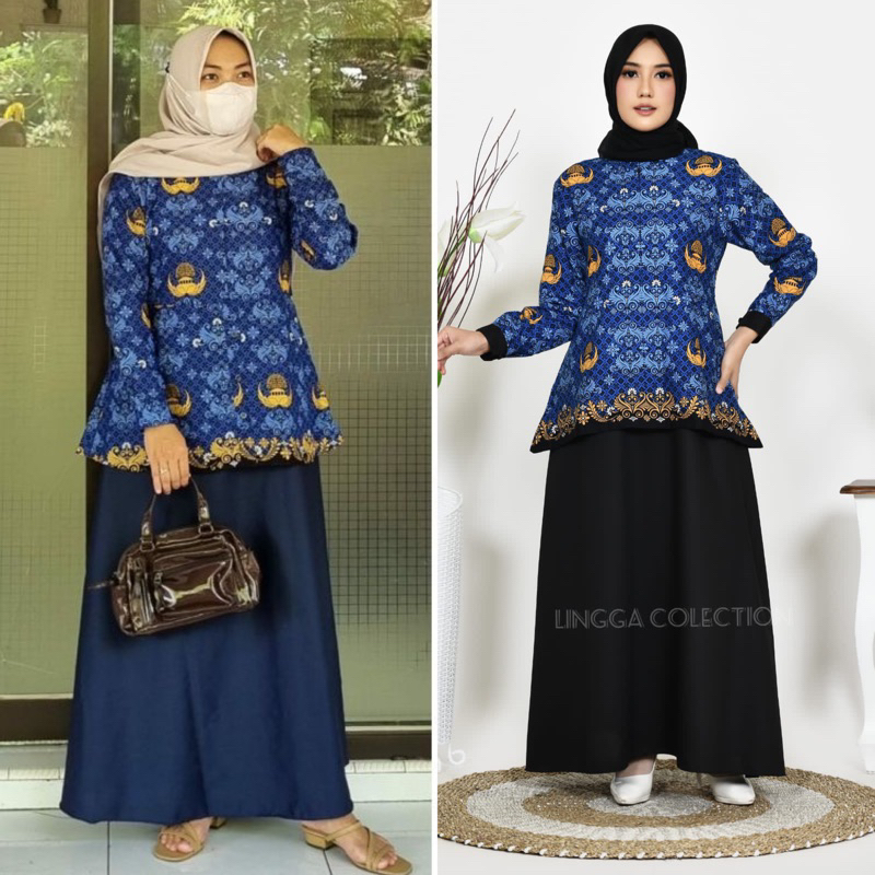 YN - Gamis Seragam Korpri Terbaru | Dress Setelan Korpri | Gamis Dinas