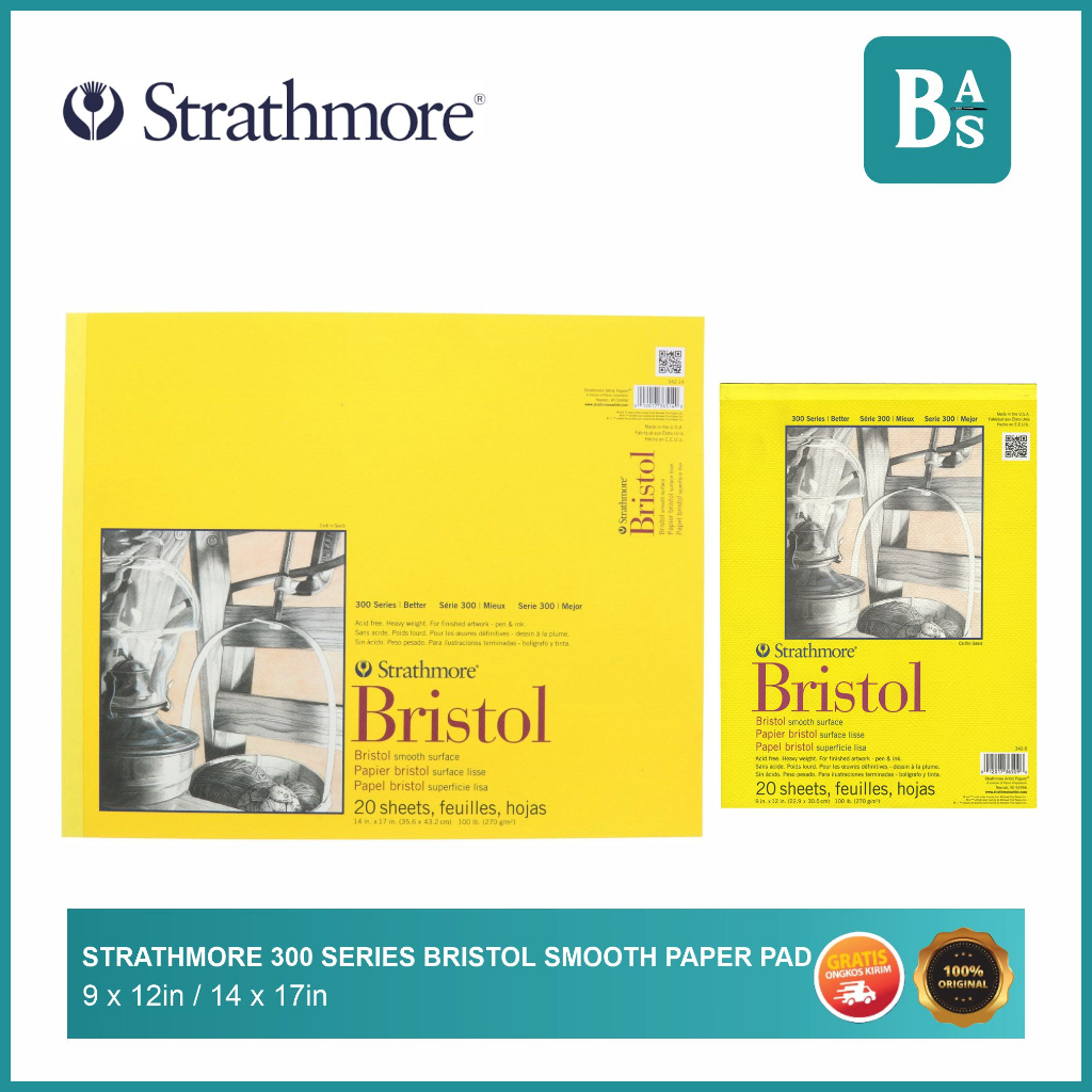 

Strathmore - Bristol Smooth Surface Sketch Pad 300 series