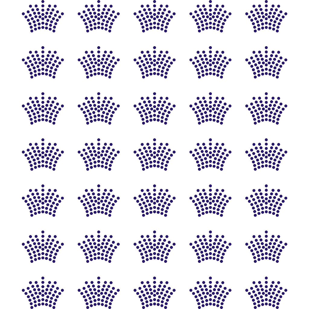 Mahkota tempel logo crown mote payet hijab gamis