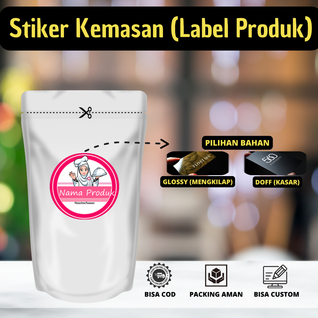 

PROMO Stiker Label Kemasan / Produk Kode A-2 (Makanan, Minuman, Dll)