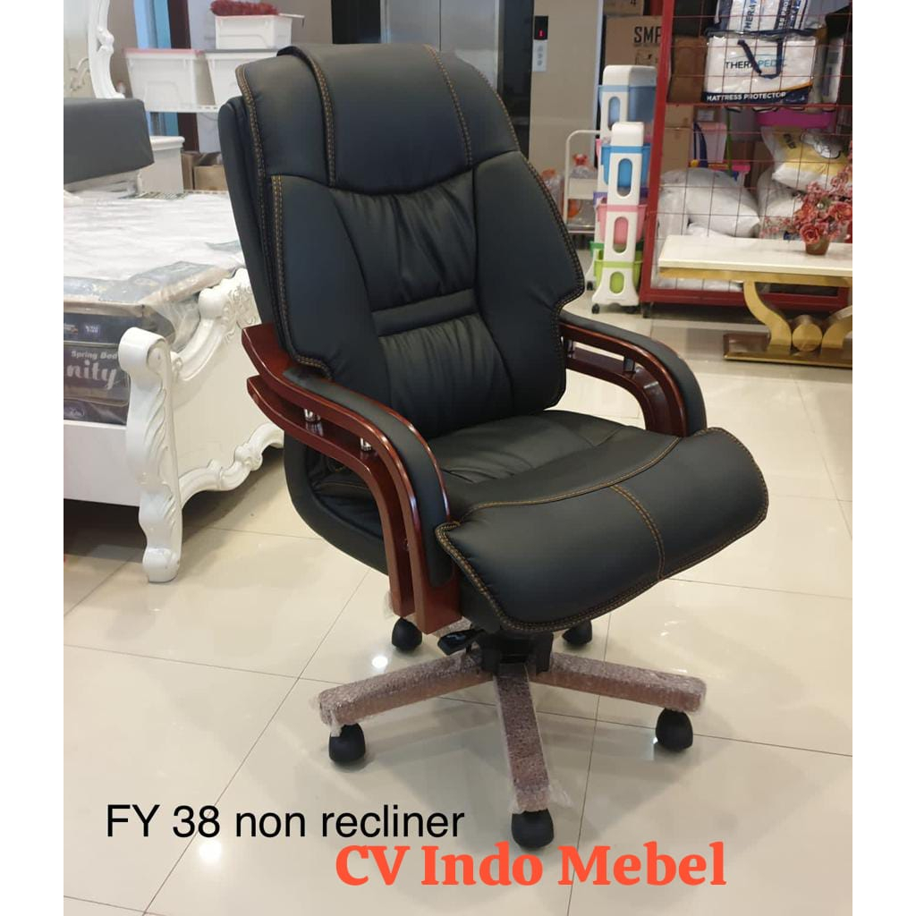 Kursi Direktur Direksi FY38 ( NON Recliner ) Office Chair Tangan Kayu