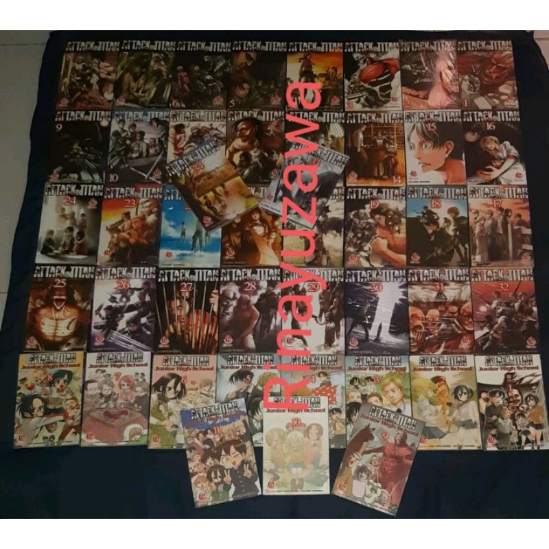 Komik Bekas Attack On Titan by Hajime Isayama ( Manga Anime Shingeki No Kyojin )