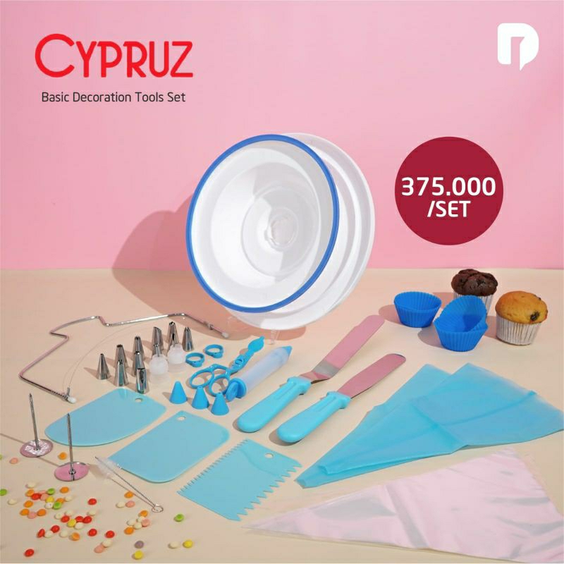 Cypruz Basic Decoration Tools Set Alat Dekorasi Hias Kue