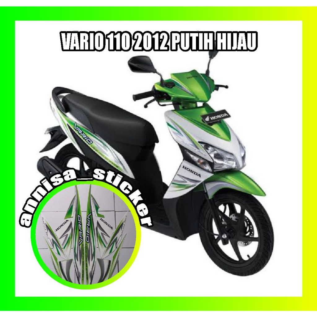 striping lis vario 110 2012 putih hijau
