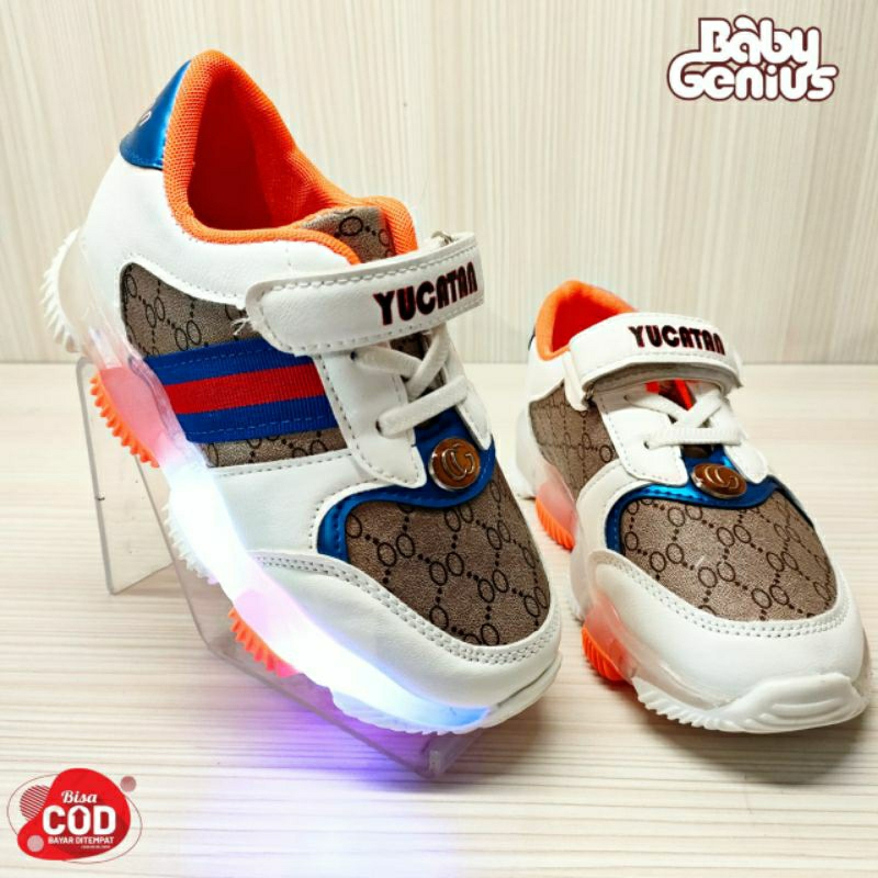Yucatan - Sepatu Anak Fashion/ Sepatu Anak Sekolah/Sepatu Led Anak