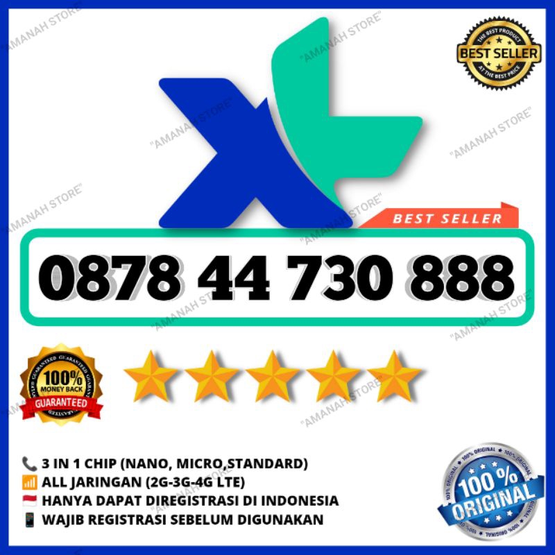 NOMOR CANTIK XL TRIPEL UJUNG 111 888 999 889