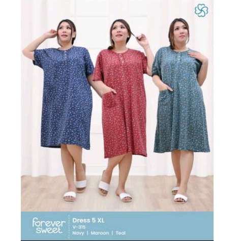 Forever Sweet Termurah  Daster 5 XL  Flower Cuite