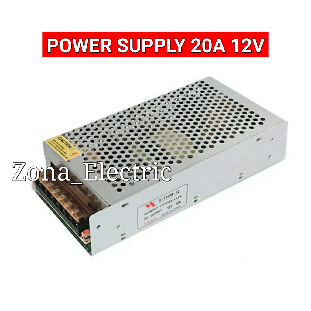 POWER SUPPLY 20 AMPER 12V/TRAFO 20A 12V/INDOOR