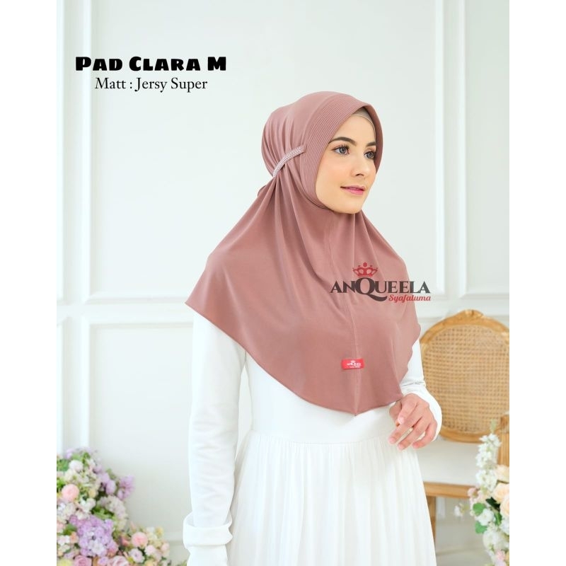 jilbab jersey / hijab instan pet clara / hijab bergo / Anqueela hijab