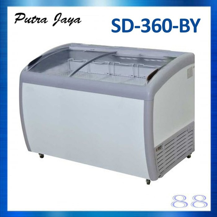 GEA Sliding Curve Glass Freezer 360 Liter SD-360BY / SD 360BY