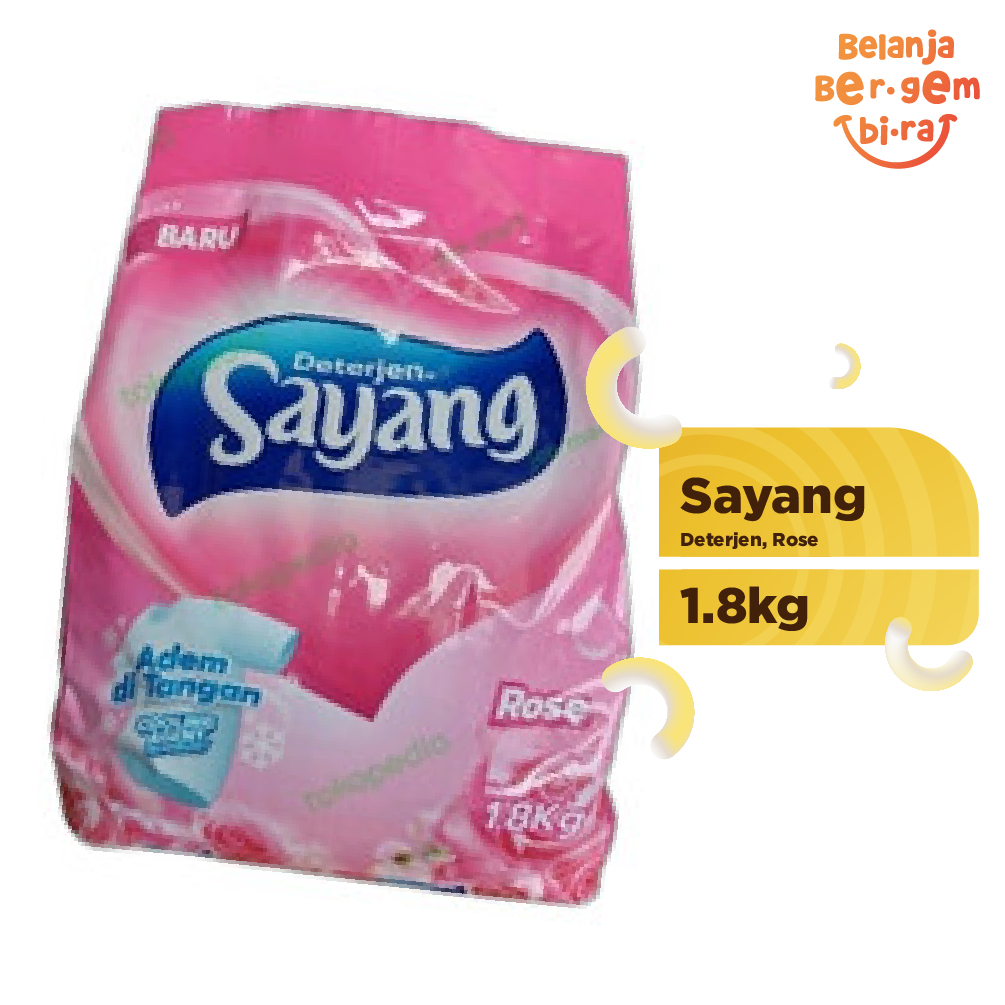 Deterjen Bubuk Sayang - Rose 1.8 Kg
