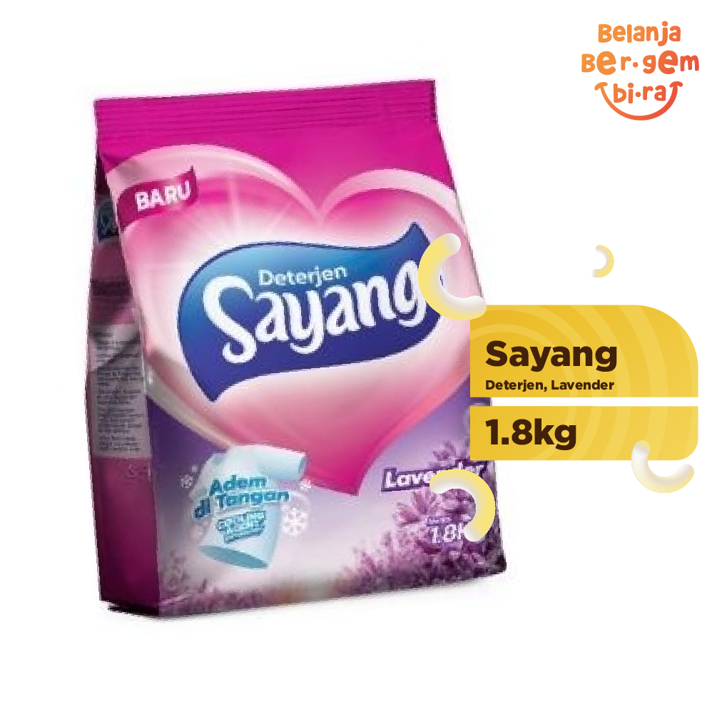 Deterjen Bubuk Sayang - Lavender 1.8 Kg