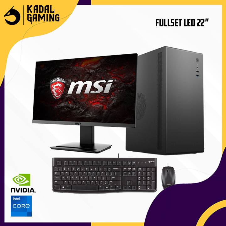 PC SERVER EDITING INTEL CORE I7 10700F VGA NVIDIA 4GB VRAM 16GB RAM FULLSET