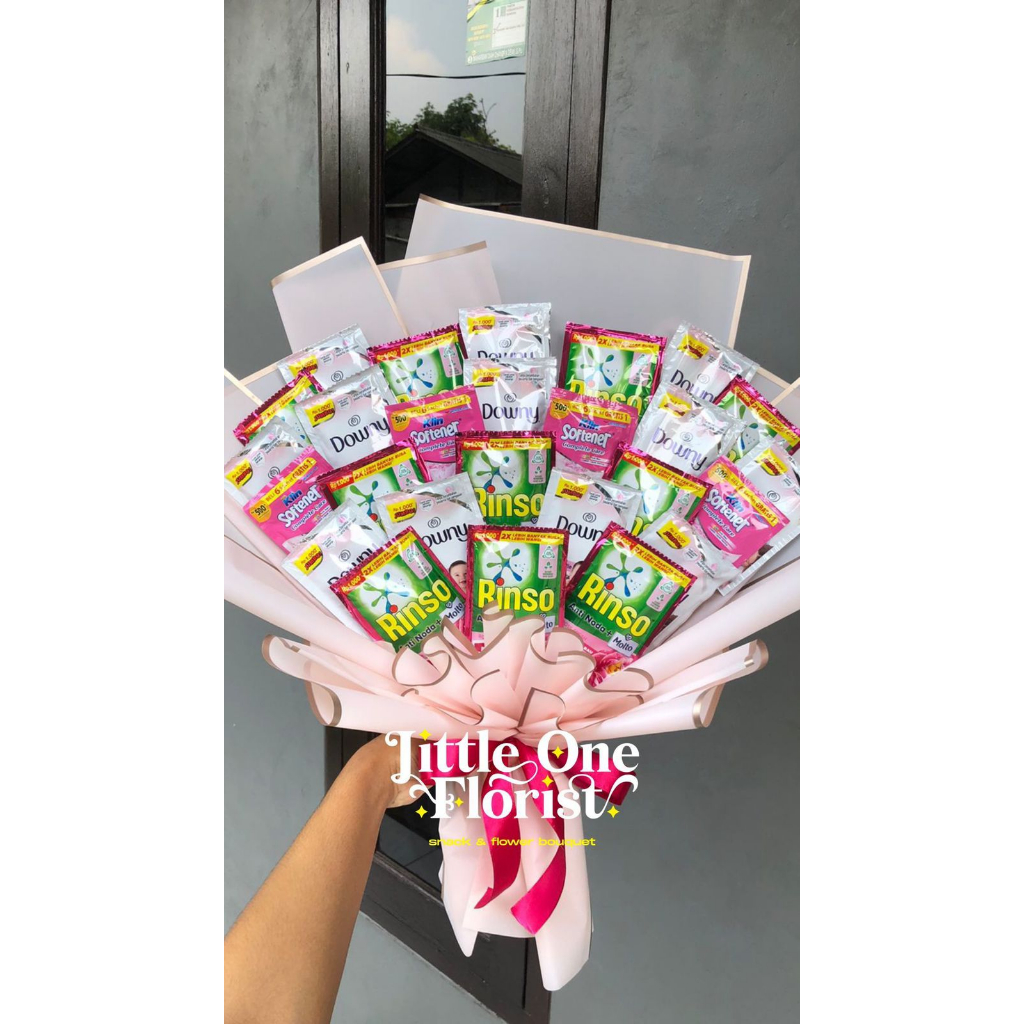 

Bouquet Rinso / Bouqet Molto / Bucket Deterjen Cair / Buket Pewangi Pakaian / Buqet