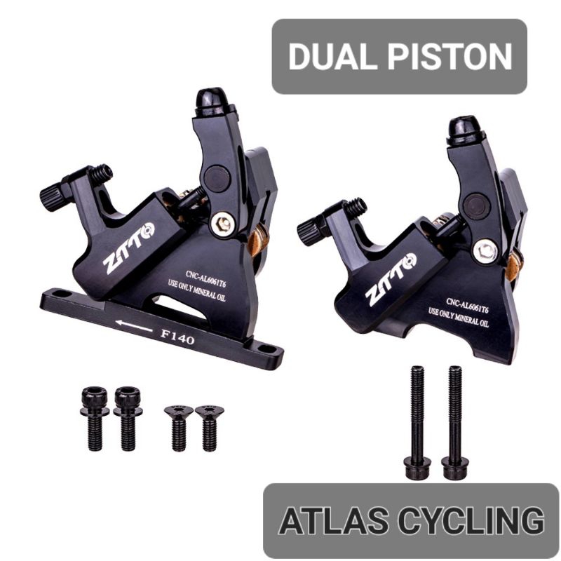 Caliper Flatmount ZTTO - Kaliper Mechanical Hybrid Hydraulic Hidrolik Disc Brake- no 105 Ultegra TRP