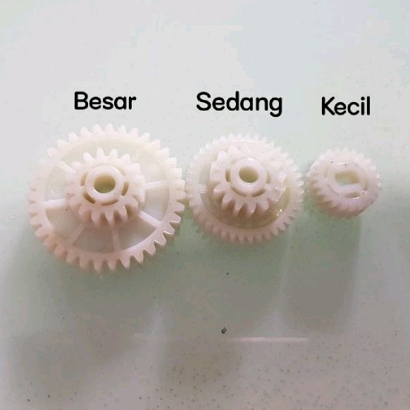 SPAREPART GEAR PLASTIK NYLON MESIN GILING MIE /PASTA UNTUK TYPE JCD 6/ JCD 8/JCD 10