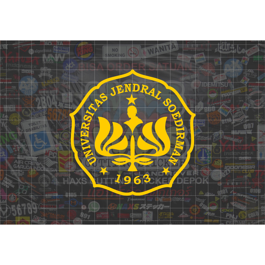 Cutting Sticker Logo Unsoed Universitas Jendral Soedirman Ukuran 10 Cm