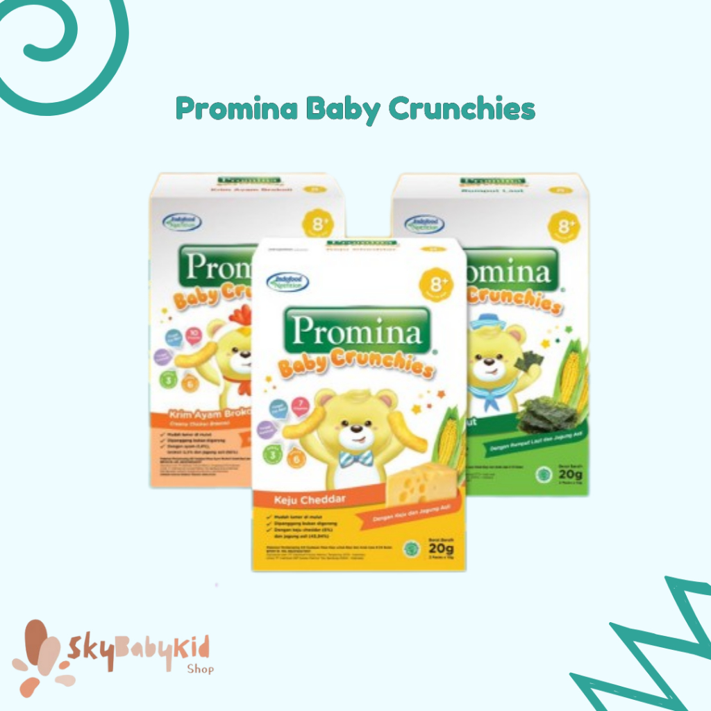Promina Baby Crunchies 20gr usia 8 Bulan+ / Promina Crunchys / Cemilan Anak Bayi / Makanan Bayi / MP