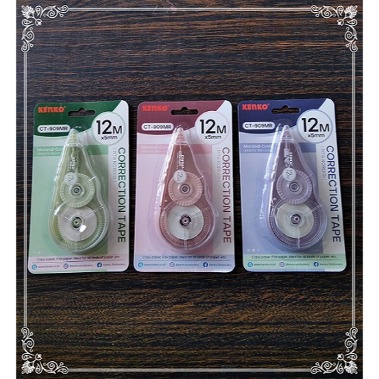 

CORRECTION TAPE CT 909 PASTEL / CORRECTION TAPE PASTEL CT 522 / CORRECTION TAPE PASTEL CT 802