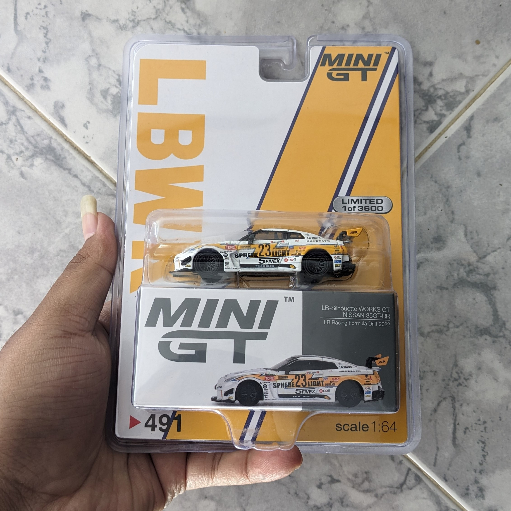 Mini GT 491 Nissan GTR R35 LB Racing Formula Drift LBWK Mijo