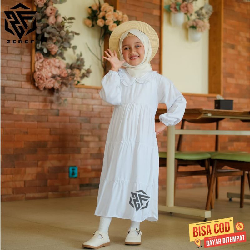 Baju Dress Gamis Muslim Anak Perempuan Pakaian Muslimah Syari Anak Kecil Cewek Gamis Dres Anak Kecil