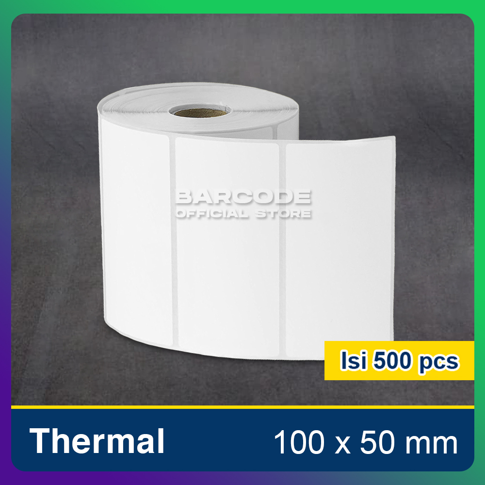 

Sticker Termal 100x50 / 100x50mm Core Kecil 1 Line 500 Pcs