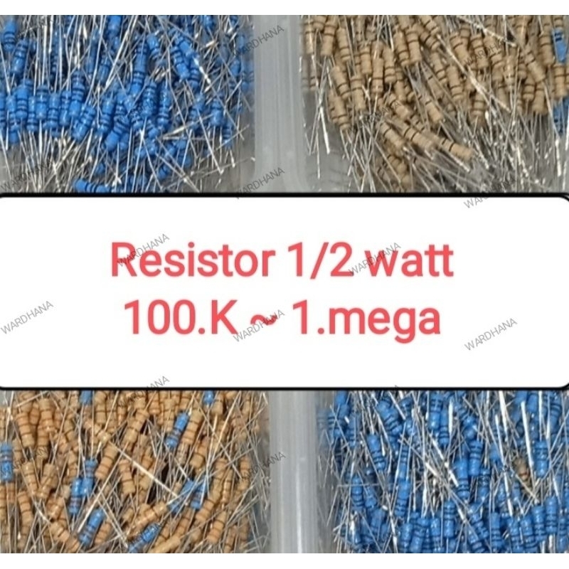 Resistor 100K ~ 820K 1/2 watt Resistor 1/2 watt 5%