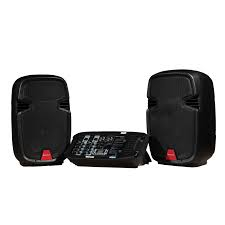 BARETONE SPEAKER  8INC AM400P WITH POWER MIXER AND MIC WIRELESS