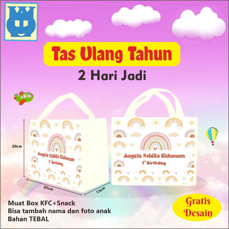 

Tas Ultah Minimal Order 20 pcs