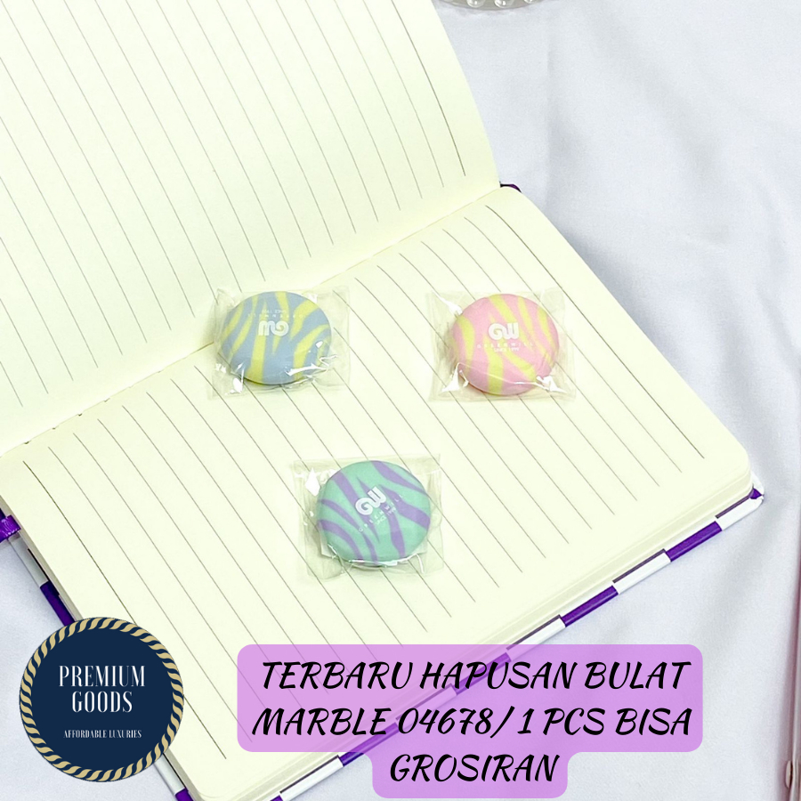 

PENGHAPUS KARET / SETIP / HAPUSAN 3D TIGA DIMENSI RUBBER ERASER TEBAL MOTIF PERMEN MARBLE BULAT 04678