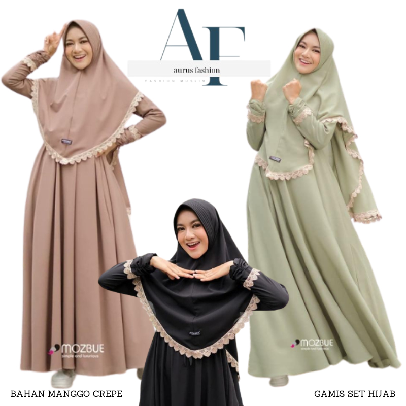 ARUMI SYARI GAMIS SYARI SET HIJAB UKURAN L XL XXL GAMIS JUMBO BUSUI KEKINIAN MURAH DRESS GAMIS SET P