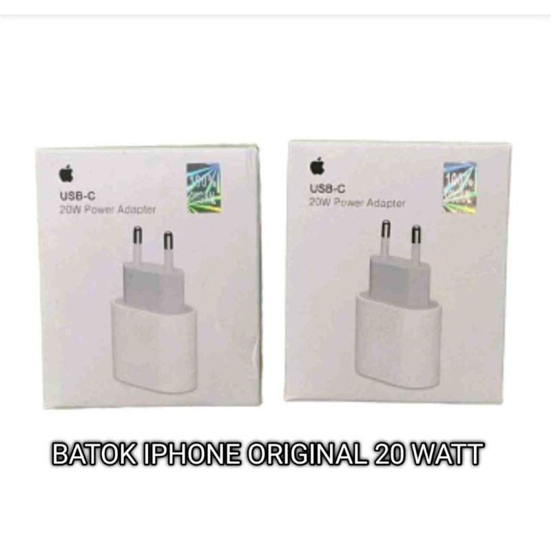 BATOK CHARGER IPHONE 20 WATT