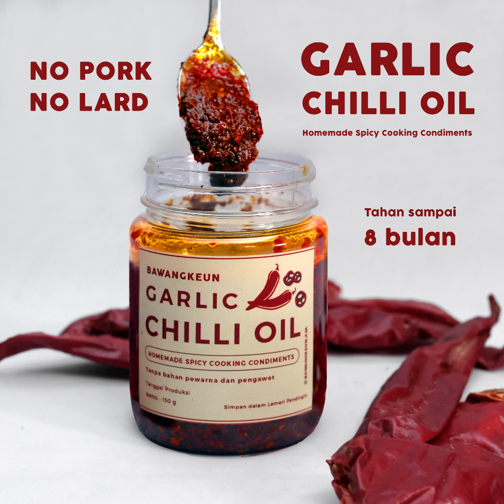 

Garlic Chili Oil Minyak Cabai by Bawangkeun Bumbu (Kota Bandung & Sekitar)