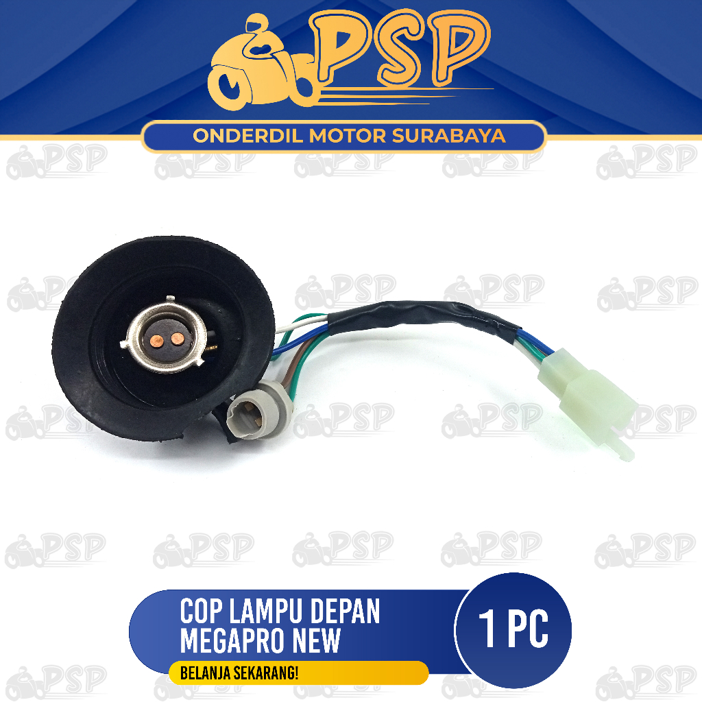 Cop Lampu Depan Megapro Primus - Pitingan Fitting Fiting Piting Socket Soket Dop Bohlam Bulb Depan