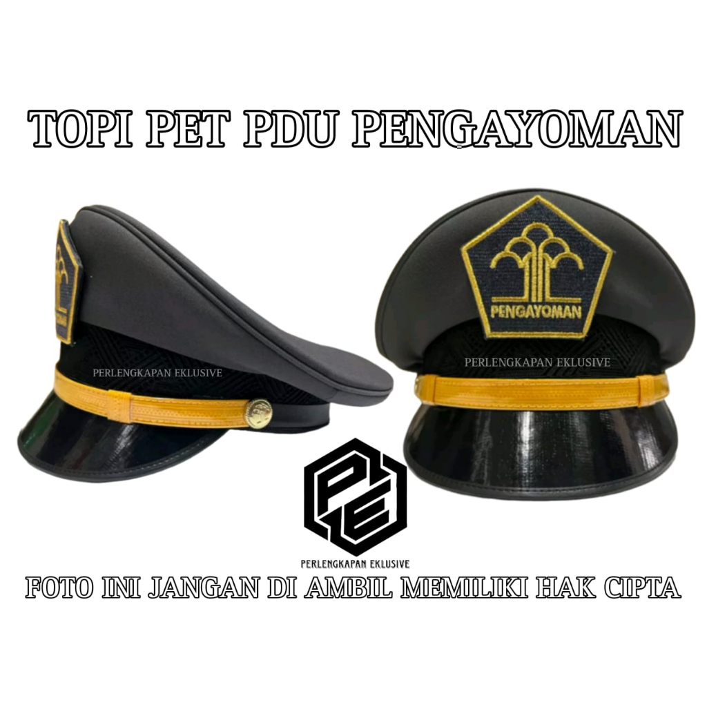 PET PDU PENGAYOMAN = PET PDU KEMENKUMHAM = TOPI PET PDU PENGAYOMAN = TOPI PET PDU KEMENKUMHAM
