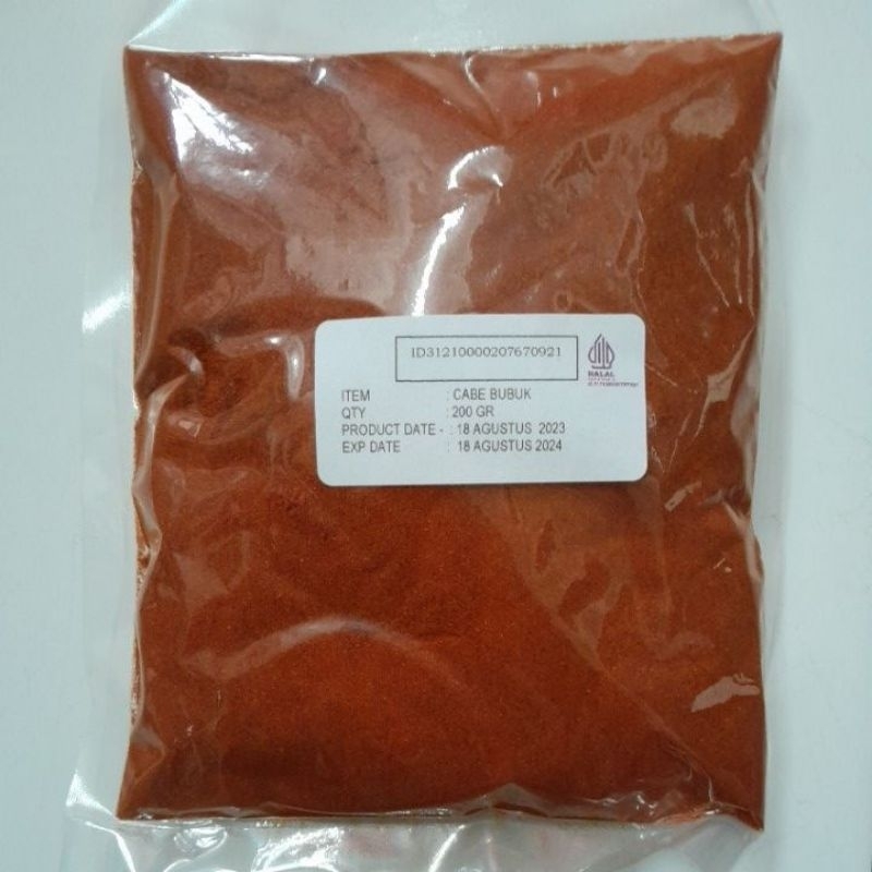 

Cabe Bubuk Halus / Chili Powder 200 Gram 100% Asli