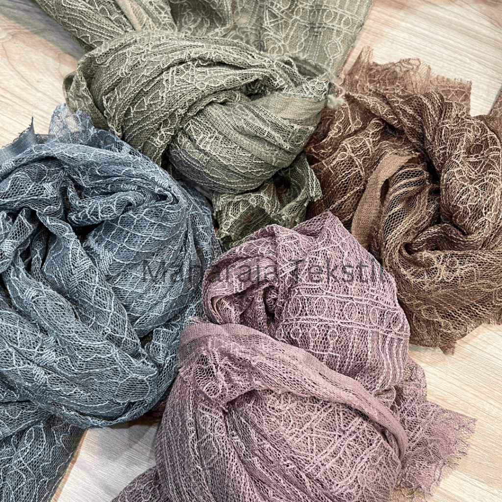 Kain Brukat Shantily Lace / Lace Chantily Premium Meteran Termurah